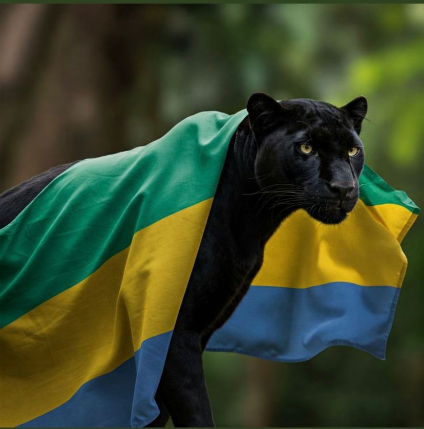 La panthère du GABON, symbolisant la force et la fierté nationale.